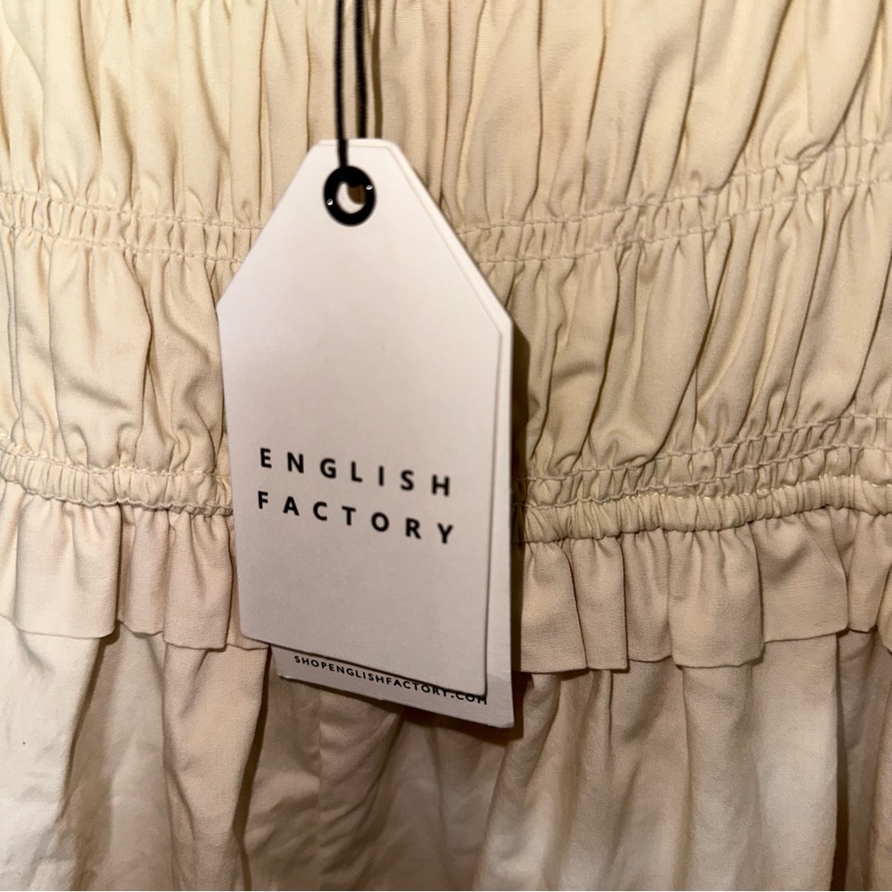 English Factory Cream Ruffled Smocked Sundress - Picture 10 of 16